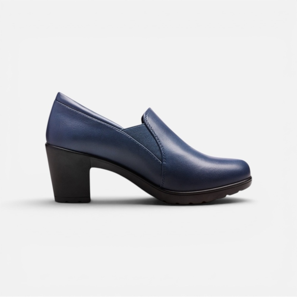 Dream Pairs Ascenda Navy blue Comfortable Round Toe, block heel pumps, size 10